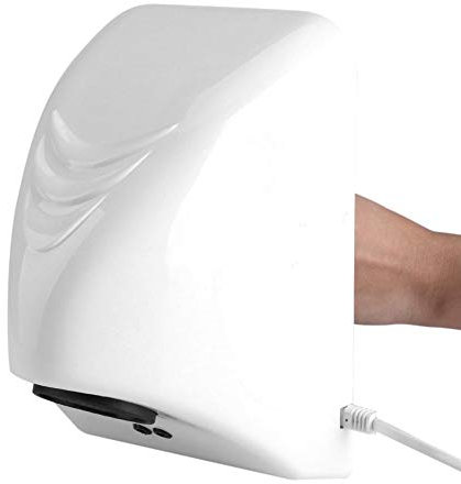 YUMILI Asciugamani Elettrico 600W, Asciugamano Ad Induzione Energia Efficiente Montato A Muro Aria Calda per Hotel E Toilette Familiari Risparmio Energetico Design Moderno