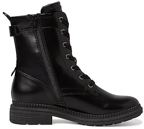 Jana Dam Softline 8-25264-41 bekväm multibredd bekväm sko klassisk vardagsskor ankelstövlar, Svart nappa, 38 EU Weit