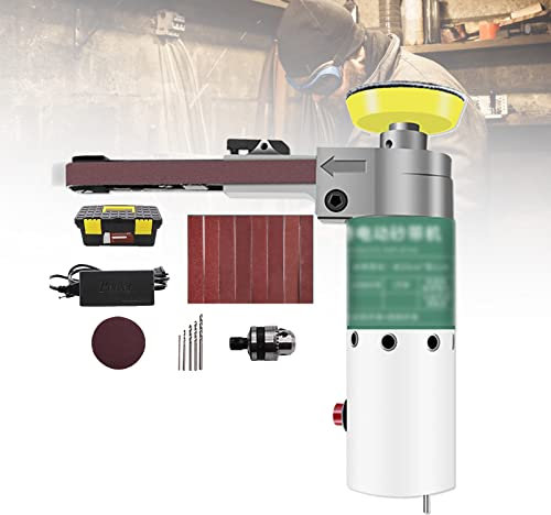 Levigatrice Elettrica Efficiente da 100 W, Smerigliatrice Multifunzionale, Motore in Filo di Rame, Regolazione della Velocità a Sette Livelli, 1 Macchina Multiuso, per Mobili, Legno, Vetro, Metallo