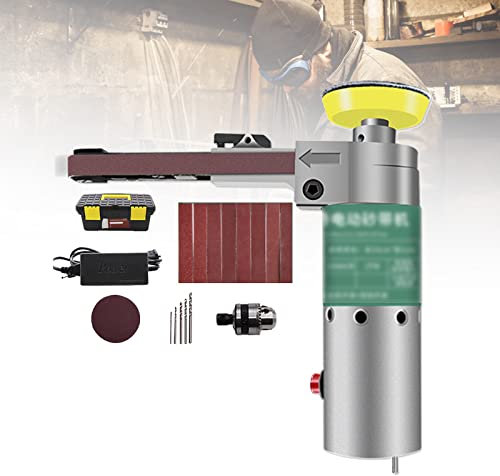 Levigatrice Elettrica Efficiente da 100 W, Smerigliatrice Multifunzionale, Motore in Filo di Rame, Regolazione della Velocità a Sette Livelli, 1 Macchina Multiuso, per Mobili, Legno, Vetro, Metallo