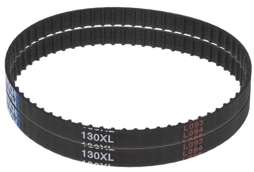 sourcing map 2 Stück 130XL 037 Zahnriemen 65 Zähne Gummi Zahnriemen 0,37 Breite 0,20 Steigung Gummizahnriemen Keilriemen Industrie Antriebsriemen Mechanische Ersatzriemen