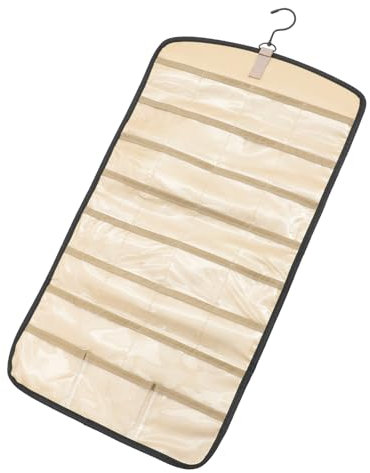 OFFSCH Hängender Schmuck-organizer Tasche Für Schmuckaufbewahrung Ohrringe Halsketten Wandhalter Organizer Beutel Mit Stabiler Materialien Platzsparendes Design