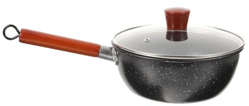 DECHOUS Non-Stick Small Milk Pot for Kitchen Home Use for Cooking Pan Tasks This Milk Pot Features Lid and is Designed As Small for Everyday Cooking