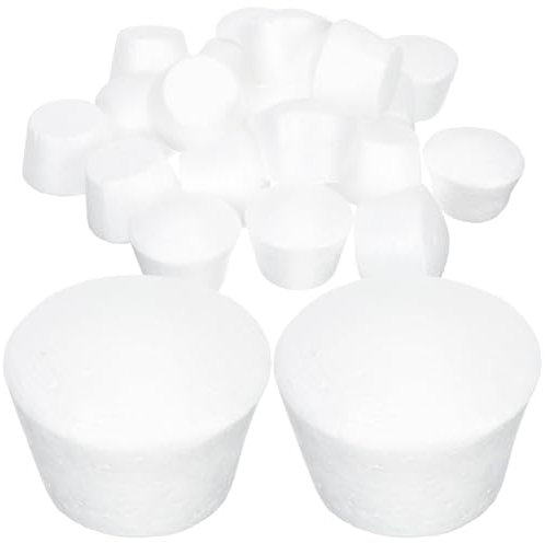 SEWACC 20pcs Cake Foam Models for Cupcake Decorating Medium Foam Muffin Practice Dummies Lightweight Craft Models for Boys and Girls and Students