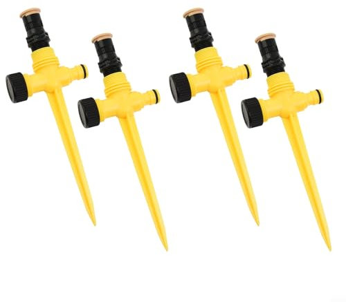 for 360° Rotation Irrigation System,Auto Garden Lawn Sprinkler Adjustable Connector For Outdoor Grass Patio(4pcs)