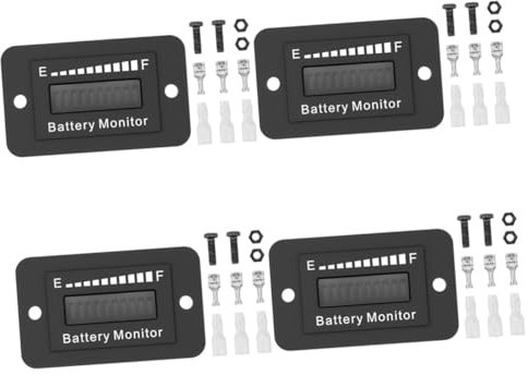 Angoily 4 Sätze Elektrofahrzeug Batteriemessgerät Batteriemesswerkzeug Batterien Messgerät Batterieanzeige Messgerät Werkzeug Batteriemessgerät Messgerät Gerät Werkzeug