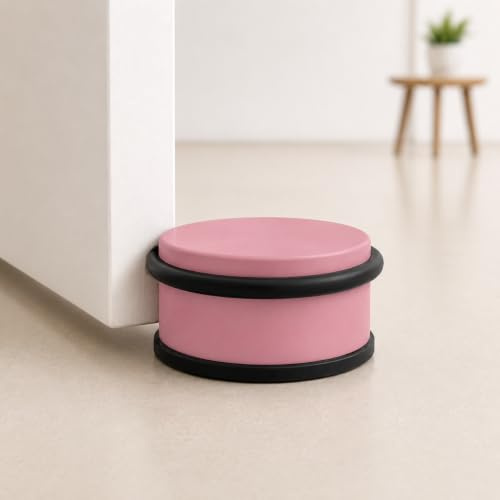 Türstopper Edelstahl Rosa Flach 95 x 40mm von tergato| Rutschfest & Schwer