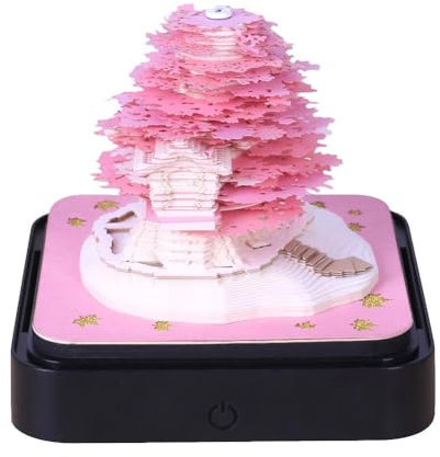 3D-Notizblock Baumhaus 2025, 3D-Kalender, 3D-Notizblock, Notizblock, Notizblock, Notizen, Büropapier, Geschenk, Weihnachten, Notizen, Geburtstag