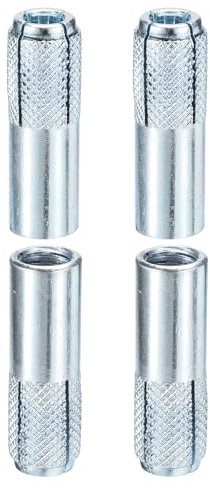 Edelstahl Anker Spreizdübel Ankerbolzen für Wand, 1/2 x 2 Drop-In-Anker, 4er-Pack, gut for Trocknen geeignet