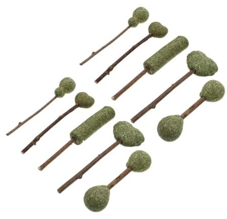 ifundom Piruletas De Hierba Gatera para Gatos Naturales, Snacks Comestibles, Pack De 10 Unidades, Juguetes Interactivos para Cuidado Dental, Aptas para Gatos Domésticos y Gatitos
