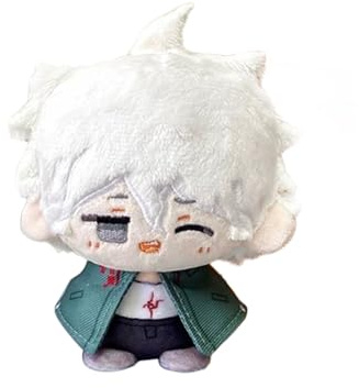 DEXSHUN Nagito Komaeda figura suave anime figura suave lindo dibujos animados mochila colgante anime periférico merchandising coleccionable decoración del hogar regalos 12 cm