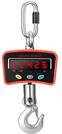 Bilancia da gru digitale, Mini LCD Digital 1000kg Bilancia for gru Portatile Industriale Elettronica Heavy Duty Peso Gancio-Bilancia sotto 1000kg