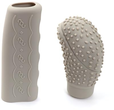 Universale Copri Pomello Cambio Auto per Renault Mégane E-Tech 2022-2025, Resistente all'Usura Antiscivolo Lavabile,Beige-B