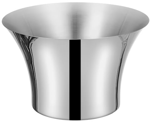 Seau à glace en acier inoxydable anti-fuite avec poignées pour fêtes, événements, bars - Refroidisseur de boissons décoratif (couleur originale 1)