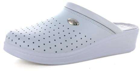 MEDICAL COMFORT 100 Sabots Mules Chaussons Chaussures en Cuir, Femme