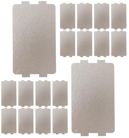 ULTECHNOVO Láminas de Mica para Microondas 18 Piezas Aislamiento Térmico Resistente al Aceite Ignífugas Tamaño 116 X 65 CM Accesorios de Repuesto Compatibles para Horno Microondas