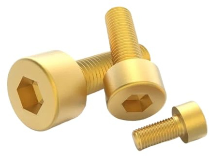 SHENGG M 3 4 5 6 8 10 12 14 16 X 4-16mm de longueur, tête de tasse en laiton, boulons à vis à douille Allen(M4x16 10pcs)