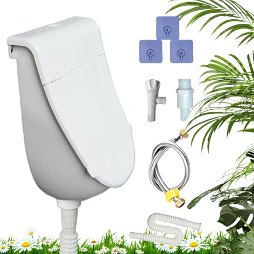Urinarios De Pared Para Hombres Suministros De Baño Con Tapa | Urinario De Garaje Para Montar En Pared Para Hombres Esposos Padres Hogar Patio Autocaravana Dormitorio Camping Jardín