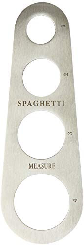 Medidor de espaguetis de acero para 1/2/3/4 porciones. 18,5 cm Sybaris