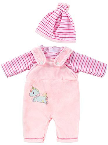 ZWOOS Puppenkleidung für New Born Baby Doll, Outfits mit Hut für Puppen 35-43 cm (Rosa)