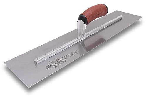 MARSHALLTOWN High Carbon Steel Finishing Trowel, 4 x 22 Inch Concrete, Masonry and Drywall Finishing Tool, Made in the USA, MXS205DC