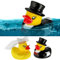 Canard de Bain pour Couple de mariés - Hauteur : 5 cm - Jaune - Jouet de Bain - Cadeau de Mariage