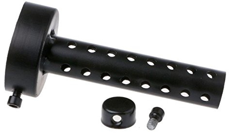 60MM Schwarz Motorrad Auspuff Schalldämpfer, Baceyong 1PC Universal Motorrad Auspuff Schalldämpfer Schallwand DB Killer Kurzer Schalldämpfer