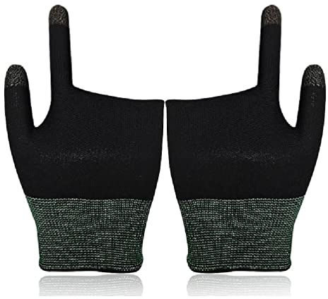 hero-s 1 Pair Two-finger Gaming Finger Sleeve Mobile Game Glove for Touch Screen Finger mobile game controller finger cots seamless thumb fingertip cover