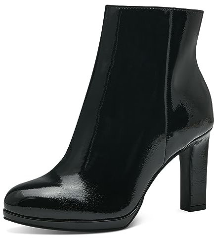 Marco Tozzi Damen 2-25342-41 Absatzstiefelette, Black PATENT, 36 EU