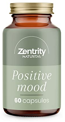Positive Mood 60 Cápsulas de Zentrity by Naturitas | Ayuda a regular las emociones | Energía positiva | Vitamina B | Vegano | Sin gluten y sin lactosa