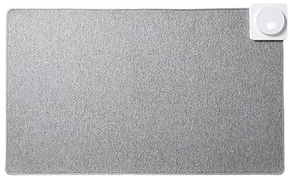 LANMOU Beheiztes Mauspad, Beheizte Tischunterlage Smart Beheizter Schreibtischunterlage Heated Mousepad Drehtemperaturregelung für Büroarbeit/Zuhause(60 * 36cm)