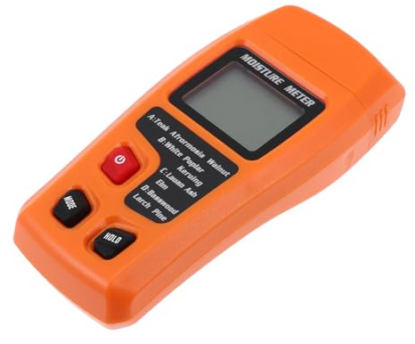 WHAMVOX 1Stück Feuchtigkeitsmessgerät für Holz und Wände Digitaler Hygrometer mit Lcd-display Präziser Feuchtigkeitsdetektor für Karton und Baustoffe Tragbarer Feuchtigkeitsmesser