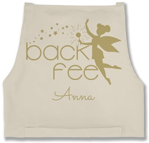 Geschenk mit Namen personalisiert by Shirtracer - Schürze - Backschürze Damen Frauen - Back Fee I Backfee I Geschenk Backen I Hobbybäckerin