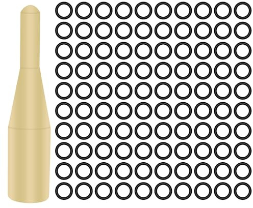 LeFeng 100 Pcs Dart Shaft O-Rings, Non-Slip Dart Shaft Rubber O Rings for Metal Shafts, Dart Accessories Kit(Black)