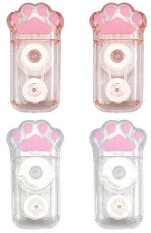 DHWEKU 4 Piezas Cinta Correctora, Cinta de corrección de Pata de Gato de Leche Mini Compacto Adecuado para niñas Lindas