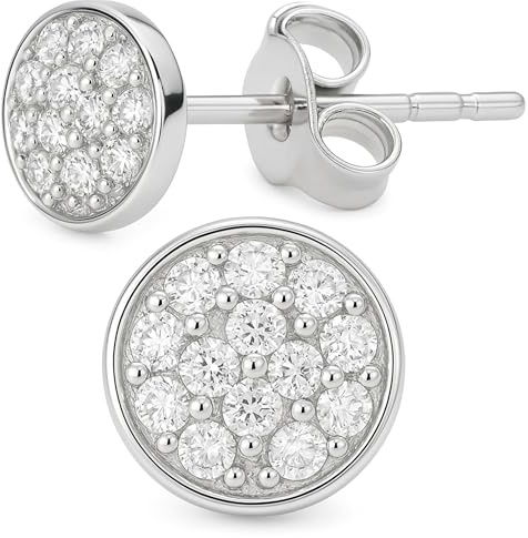 QUADRI – Ohrstecker Silber 925 Damen - Ohrringe Damen - Ohrringe stecker | Damen Ohrstecker - Schmuck Damen Hergestellt in Italien – Inklusive Geschenkbo