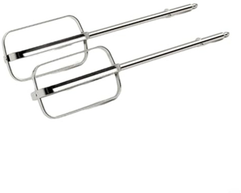 Edelstahl Rührbesen, 2 Stück Rührbesen, Rührstäbe für Handmixer, Langlebiger Ersatzrührbesen für Handmixer, Rechts Links Quirl Mixer für Küchenmaschine (2 Rührbesen mit je 4 Stäben)