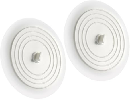 WHAMVOX 2er-Pack Badewannenablauf Universeller Badewannenstöpsel Weiß Einfach Zu Verwenden Auslaufsicher Für Waschbecken Und Badewanne