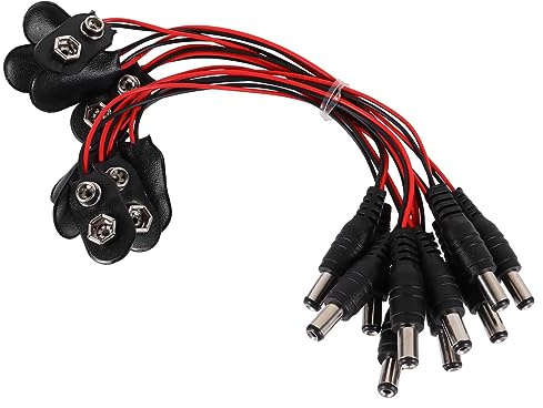 DOITOOL 10pezzi Clip Batteria Connettori Snap Per Fissaggio Alimentazione Morsetti Resistenti Per Led Multimetri e Strumenti Elettronici