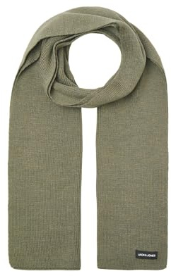 JACK & JONES Jacdna stickad halsduk Noos, Dusty oliv, one size, Dammig oliv, Einheitsgröße