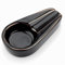 Posacenere per sigari, nero, retrò, in ceramica, 11,8 x 6,3 x 2,5 cm, Cigar Ashtray, design del fondo in feltro, singolo, classico, in ceramica, per esterni, interni, casa, ufficio