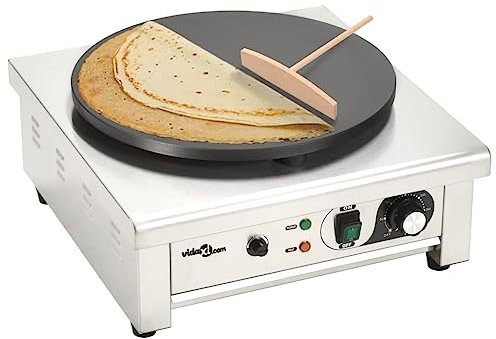 Xichuzi Piastra per Crepes Elettrica con Vassoio Estraibile 40cm 3000W Macchina