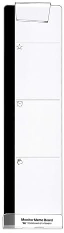 Halterung für Nachrichtentafeln für Monitor – Seitenpanel für Computer-Anzeigetafel, selbstklebender Notizhalter für Acryl-Monitor | Nachrichtentafel, Computer-Memo