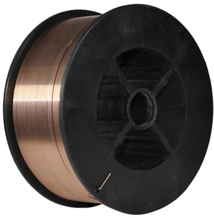 JEWEDECO 1 Rotolo di Filo per Saldatura Solido, Accessori per Saldatrice, Filo per Artigianato, Maniglia per Saldatura, Bobina di Filo per Saldatura, Filo per Saldatura con Flusso di Gas,