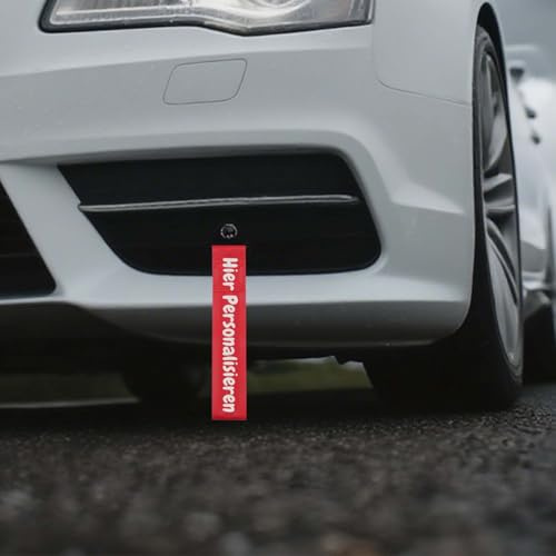 Individualisiertes Abschleppgurt Auto aus Nylon – Personalisierbares Abschleppseil für Front- und Heckstoßstange, Dekorativer Tow Strap als Autozubehör für PKW & Anhänger