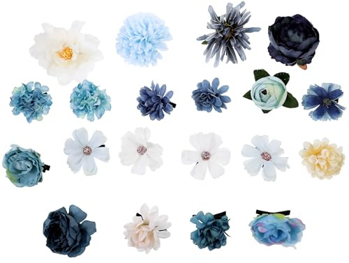 Supvox Vintage Blumen Haarspangen Für Frauen Mit Blumendesign 20 Stück Florale Haarklammern Aus Leichten Materialien Für Hochzeit Abschlussball Und Festliches Haarstyling