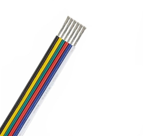 filo, 6 pin 22 AWG 20 18 Cavo Connettore Nastro Filo Elettrico Lampadina Lampade di Estensione(22awg)