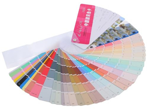 DECOMELODY Nuancier de Peinture Standard Carton Échantillons de Couleurs pour Bâtiment et Meubles Cartes Échantillons pour Appariement Facile des Couleurs