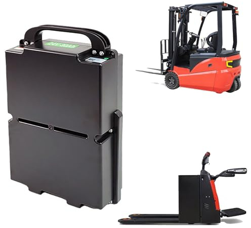 JHKJ Batterie pour transpalette 48 V 20 Ah 30 Ah, Batterie au Lithium sans Entretien pour Kits Moteur 900 W-1400 W, Batterie pour Chariot élévateur électrique 48 Volts avec poignée,48v30ah