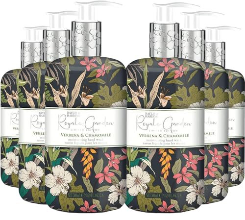 Baylis & Harding Royale Garden Verbena & Chamomile Hand Wash, 500 ml (Pack of 6) - Vegan Friendly